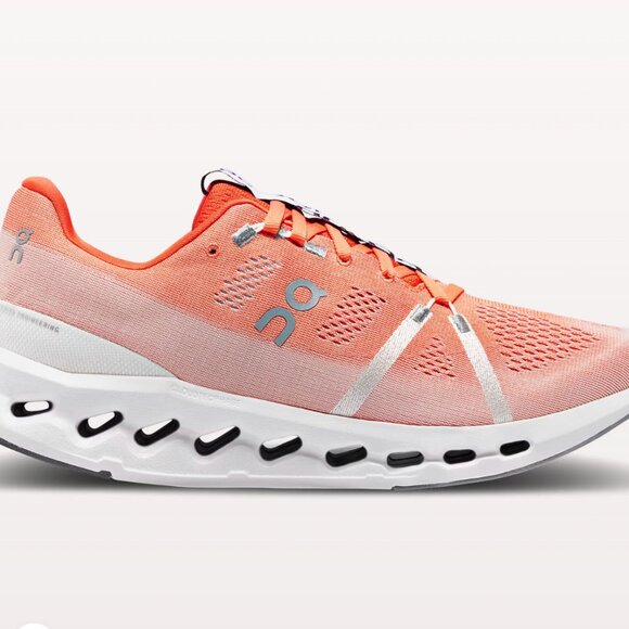 ON Cloud Cloudsurfer Running Shoes orange & white men\'s 8
